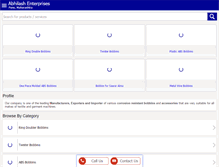 Tablet Screenshot of abhilash-enterprises.com